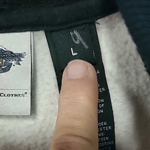 Harley-Davidson Black and White Zip-Up Jacket - Picture 2 of 4